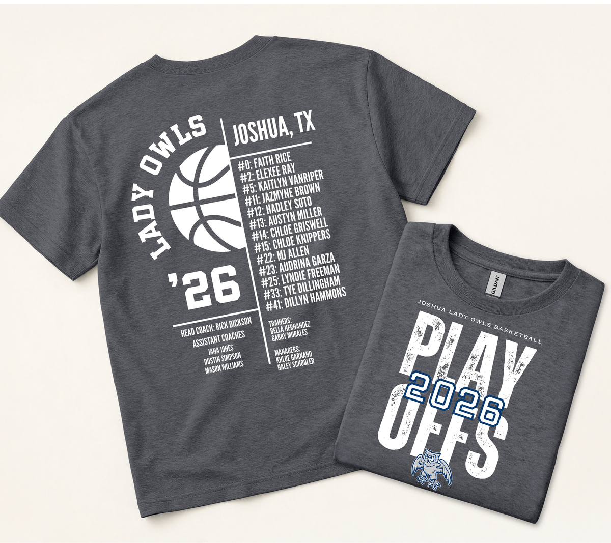 Lady Owls Basketball Playoffs Shirt